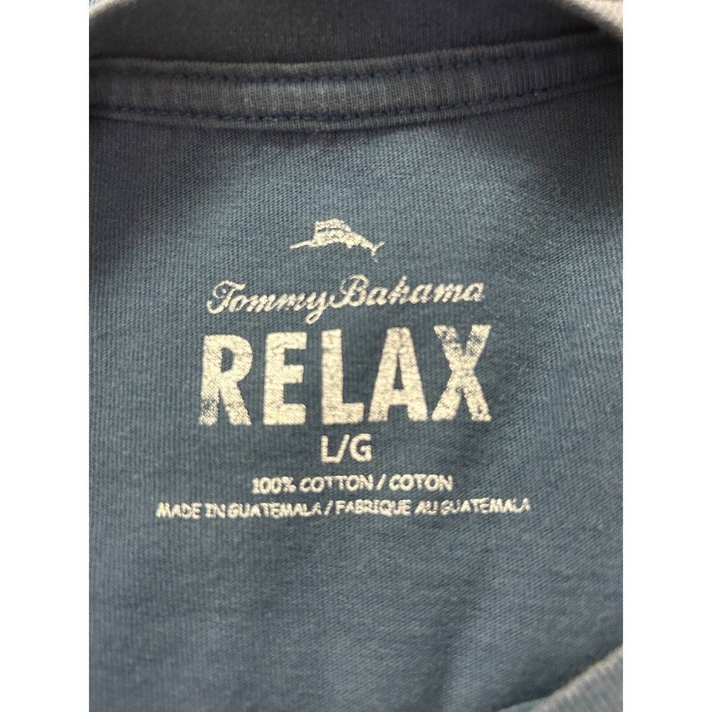 Tommy Bahama Relax Men's Black Game Of The Week Graphics Casual T-shirt Large‎ - Picture 4 of 7